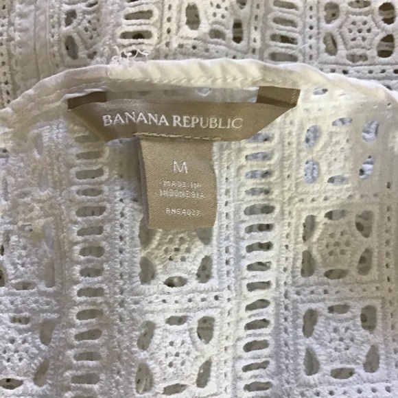 **2 FOR $20** BANANA REPUBLIC COTTON EYELET SLEEVELESS TOP - Picture 5 of 7